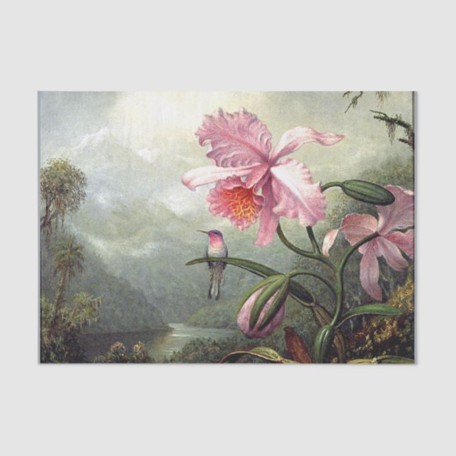 Papel De Seda Hummingbird Perched, fine art, (Anverso)