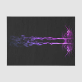 Papel De Seda Humo de dragón negro y morado