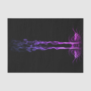 Papel De Seda Humo de dragón negro y morado