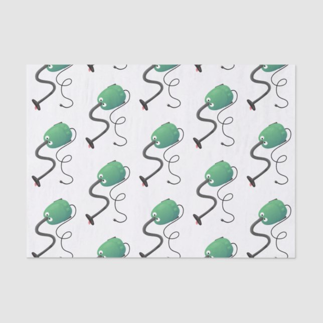 Papel De Seda Humor del personalizado de aspiradora de cuajo (Anverso)