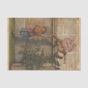 Papel De Seda Humpty Dumpty y ilustracion de libro del vintage