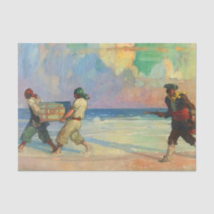 Papel De Seda “Huyendo con el tesoro” de NC Wyeth