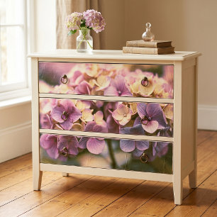 Papel De Seda Hydrangea Amarillo Lavanda Bañada por el Sol Decou