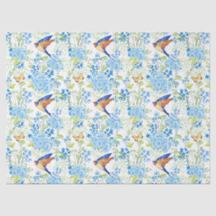 Papel De Seda Hydrangea azul