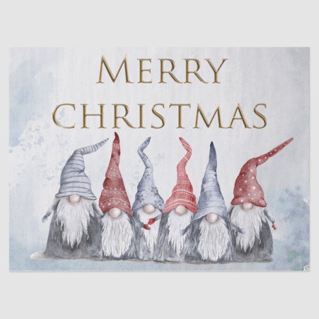 Papel De Seda Hygge Navidades Holiday Gnomes (Anverso)