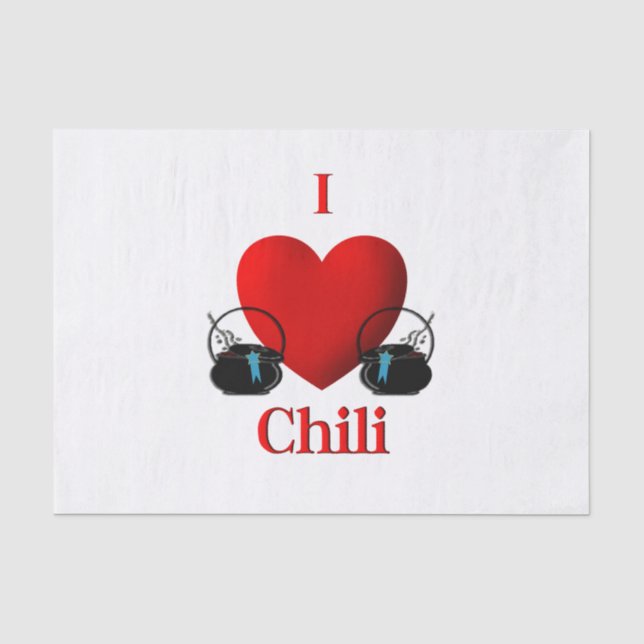 Papel De Seda I Heart Chili (Anverso)