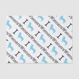 Papel De Seda I Heart Wieners
