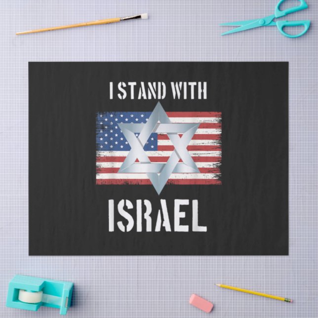 Papel De Seda i stand with israel  (Artesanía)