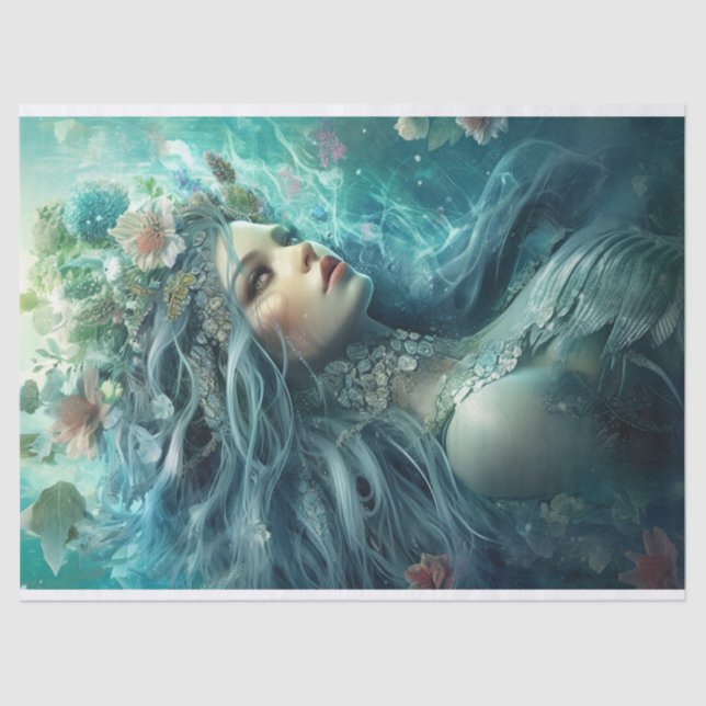 Papel De Seda Ice Blue Siren (Anverso)