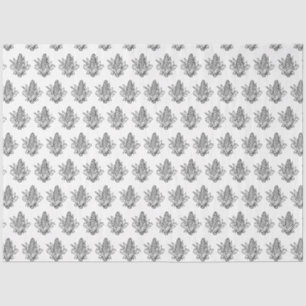 Papel De Seda icono de mazorca de maíz dulce en blanco y negro