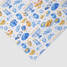 Papel De Seda Iconos de Celebración de Hanukkah 