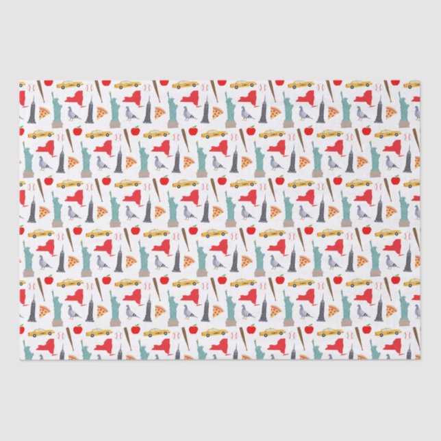 Papel De Seda Iconos de Nueva York (Anverso)