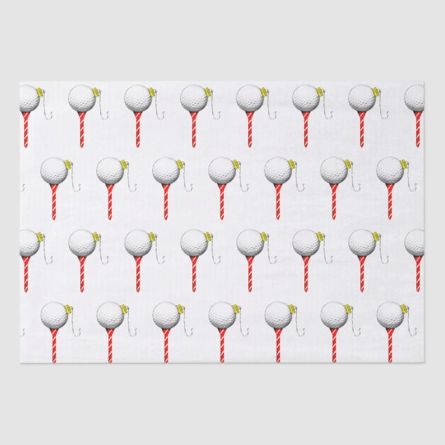 Papel De Seda Ideas de regalos de vacaciones de golf (Anverso)