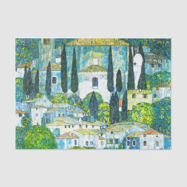 Papel De Seda Iglesia de Cassone Gustav Klimt (Anverso)