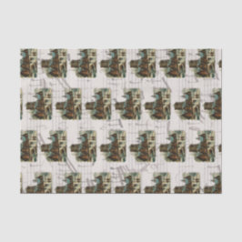 Papel De Seda Iglesia de Navidad Villancicos Victorianos Música 