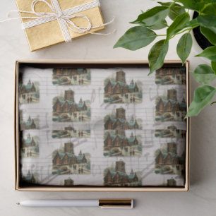 Papel De Seda Iglesia de Navidad Villancicos Victorianos Música