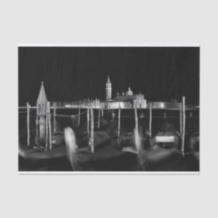 Papel De Seda Iglesia de San Giorgio Maggiore, góndolas en Venec