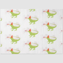 Papel De Seda Iguana Lizard de animales de fiesta con Fiesta