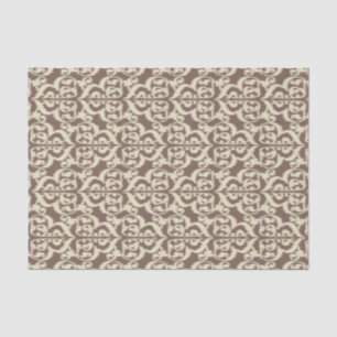 Papel De Seda Ikat Moorish Damask - beige y taupe