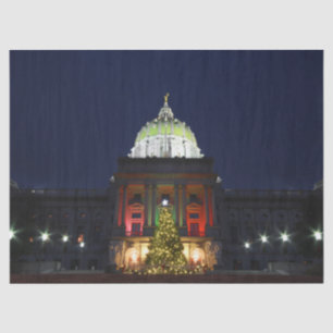 Papel De Seda Iluminación del árbol de Navidad del Capitolio Est