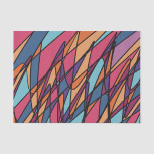 Papel De Seda Ilustracion abstracto de ondas oceánicas cortas y 