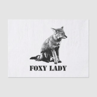 Papel De Seda Ilustracion conceptual de Foxy lady