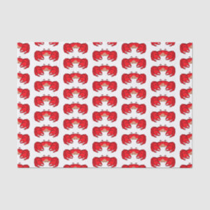 Papel De Seda Ilustracion de cangrejo rojo