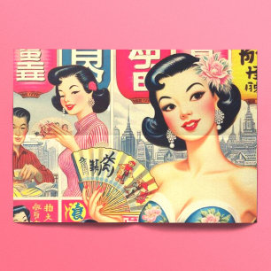 Papel De Seda Ilustracion de Chicas japoneses de época