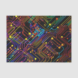 Papel De Seda Ilustracion de diseño de placa de circuito