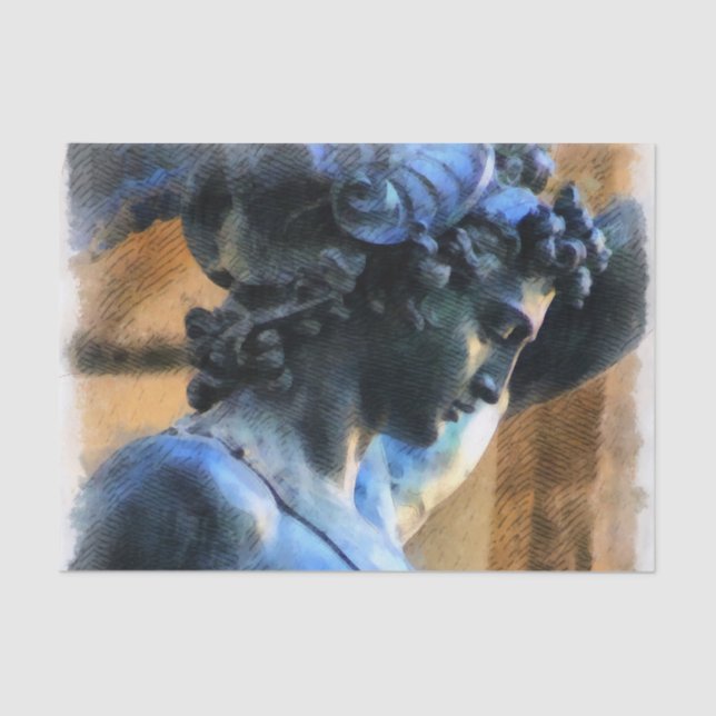 Papel De Seda Ilustración de escultura de Persus (Anverso)