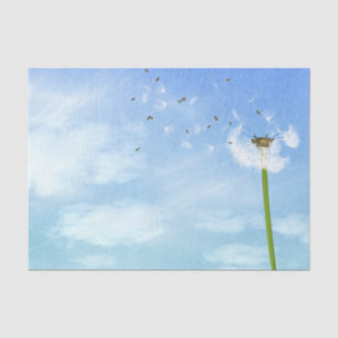 Papel De Seda Ilustracion de la naturaleza del cielo azul del