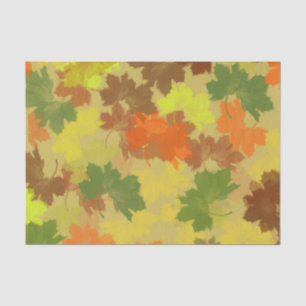 Papel De Seda Ilustracion de las hojas de otoño