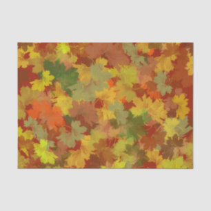 Papel De Seda Ilustracion de las hojas de otoño