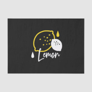 Papel De Seda Ilustracion de limón abstracto - Arte de cítricos 