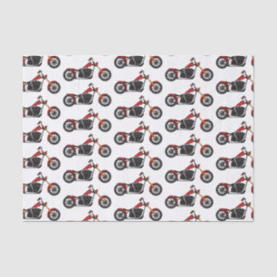 Papel De Seda Ilustracion de motocicleta estilo helicóptero