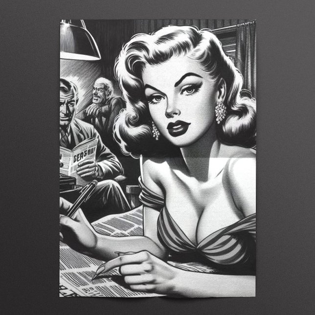 Papel De Seda Ilustracion de mujer hermosa de época (Subido por el creador)