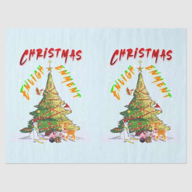 Papel De Seda Ilustración de navidades (Anverso)