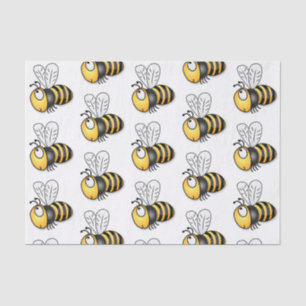 Papel De Seda Ilustracion de personalizado de abejas alegres
