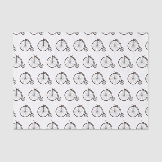Papel De Seda Ilustracion de personalizado de bicicletas de alta (Anverso)