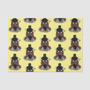 Papel De Seda Ilustracion de personalizado de bisontes búfalos d