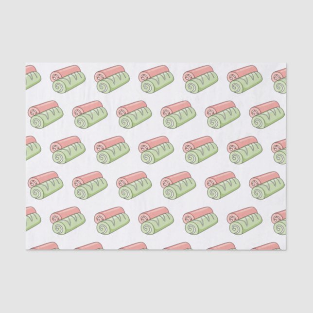 Papel De Seda Ilustracion de personalizado de bollería y bollerí (Anverso)