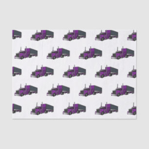 Papel De Seda Ilustracion de personalizado de camiones semirremo