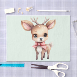 Papel De Seda Ilustracion de Personalizado de ciervos para bebés