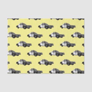 Papel De Seda Ilustracion de personalizado de coches de policía