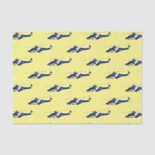 Papel De Seda Ilustracion de personalizado de helicópteros de la