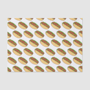 Papel De Seda Ilustracion de personalizado de hot dog