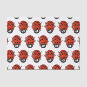 Papel De Seda Ilustracion de personalizado de mariquita roja fel