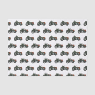 Papel De Seda Ilustracion de personalizado de motocicleta de cru