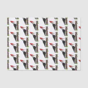 Papel De Seda Ilustracion de personalizado de pájaros carpintero