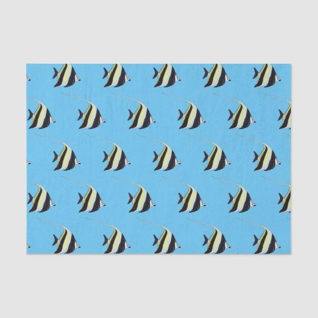 Papel De Seda Ilustracion de personalizado de peces moro (Anverso)
